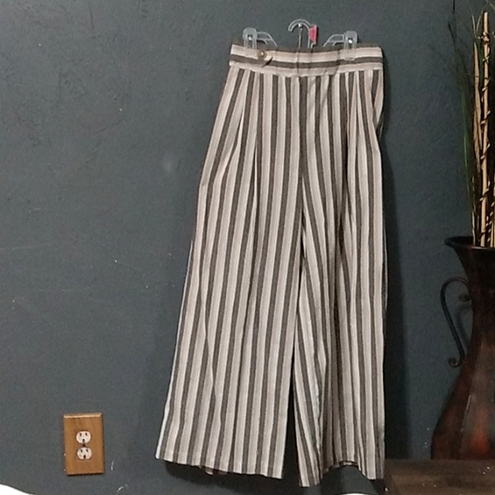 Size:M Flare stripped pants multicolored